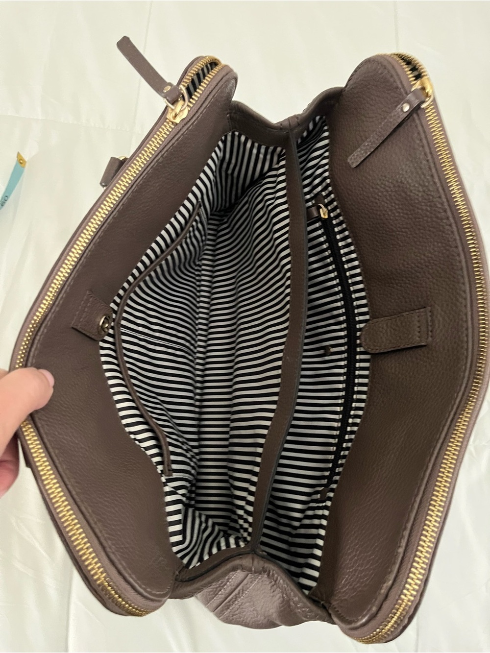 Kate Spade brown pebbled leather handbag - Picture 6 of 15
